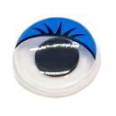 Selbstklebende Wackelaugen blaue Wimpern 12mm