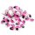 100 Wackelaugen 10mm mit Wimpern Rosa Selbstklebend